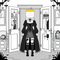 Notes icon in the Goth style