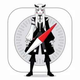 Safari icon in the Goth style for macOS