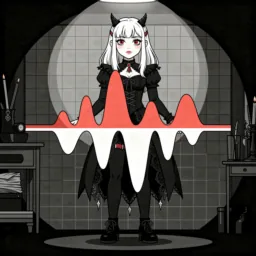 Stats icon in the Goth style