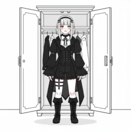 Stickies icon in the Goth style