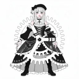 System Settings icon in the Goth style