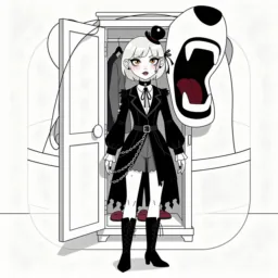 Tunnelbear icon in the Goth style