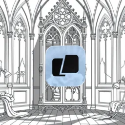 Warp icon in the Goth style for macOS