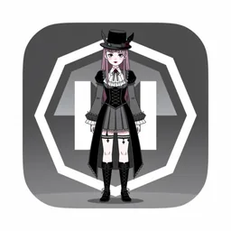 Windscribe icon in the Goth style