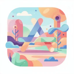 App Store icon in the Illustrated style