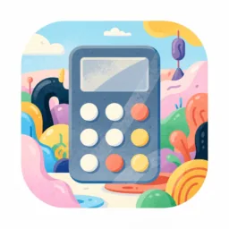 Calculator icon in the Illustrated style for macOS