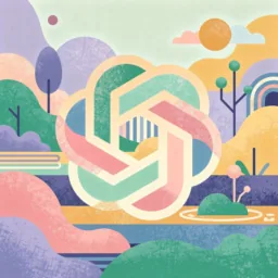 ChatGPT icon in the Illustrated style