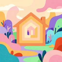 Home icon in the Illustrated style for macOS