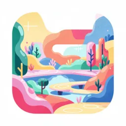 Music icon in the Illustrated style for macOS