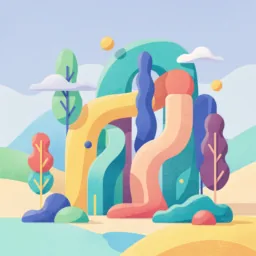 Numbers icon in the Illustrated style for macOS