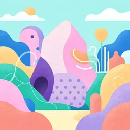 Obsidian icon in the Illustrated style