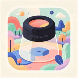 Preview icon in the Illustrated style for macOS