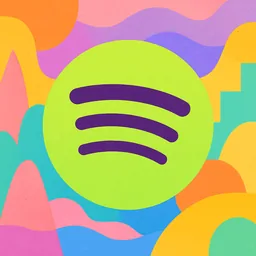 Spotify icon in the Illustrated style