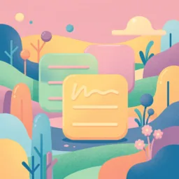 Stickies icon in the Illustrated style for macOS