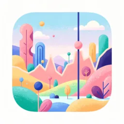 Stocks icon in the Illustrated style for macOS