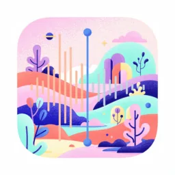 Voicememos icon in the Illustrated style for macOS