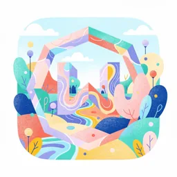 Windscribe icon in the Illustrated style