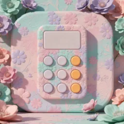 Calculator icon in the Lavender style for macOS