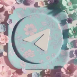 Telegram icon in the Lavender style