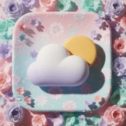 Weather icon in the Lavender style for macOS
