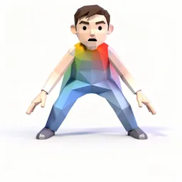 Antigravity icon in the Low-poly style for macOS