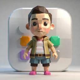 Apps icon in the Low-poly style for macOS