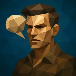 Beeper Desktop icon in the Low-poly style for macOS