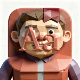 Dictionary icon in the Low-poly style for macOS