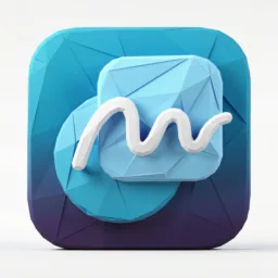 Freeform icon in the Low-poly style for macOS