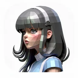Hermes icon in the Low-poly style for macOS