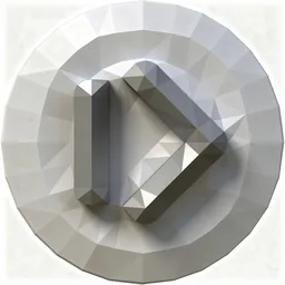 Hidden Bar icon in the Low-poly style for macOS