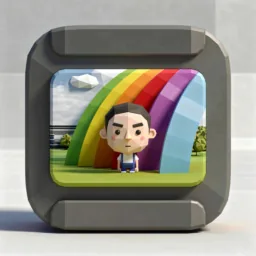 Image Capture icon in the Low-poly style for macOS