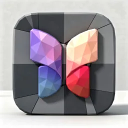 Journal icon in the Low-poly style for macOS