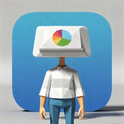 Keynote icon in the Low-poly style for macOS