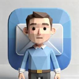 Mail icon in the Low-poly style