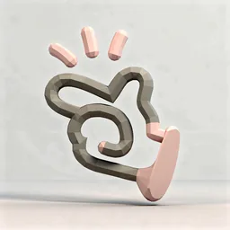 Manus icon in the Low-poly style for macOS