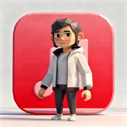 Music icon in the Low-poly style for macOS