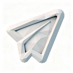 Notion Mail icon in the Low-poly style for macOS