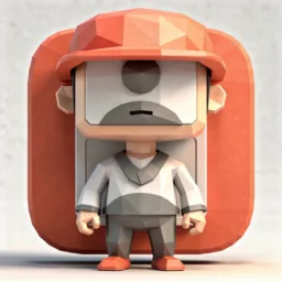 Photo Booth icon in the Low-poly style for macOS