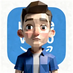 Prime Video icon in the Low-poly style for macOS