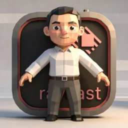 Raycast icon in the Low-poly style for macOS