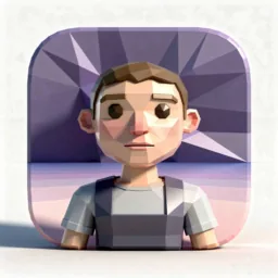 Shortcuts icon in the Low-poly style for macOS