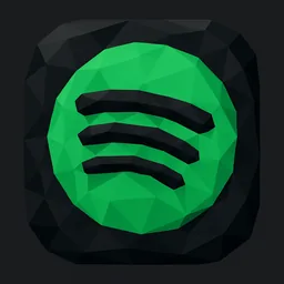 Spotify icon in the Low-poly style