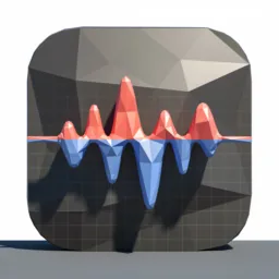 Stats icon in the Low-poly style