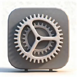 System Settings icon in the Low-poly style