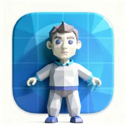 TestFlight icon in the Low-poly style for macOS