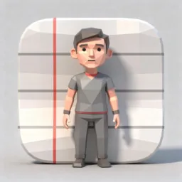 TextEdit icon in the Low-poly style for macOS