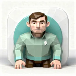 Time Machine icon in the Low-poly style
