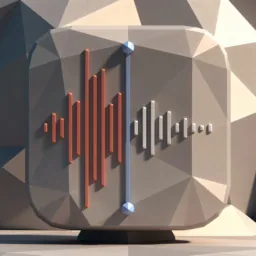 Voicememos icon in the Low-poly style for macOS