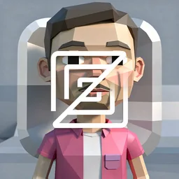 Zed icon in the Low-poly style for macOS